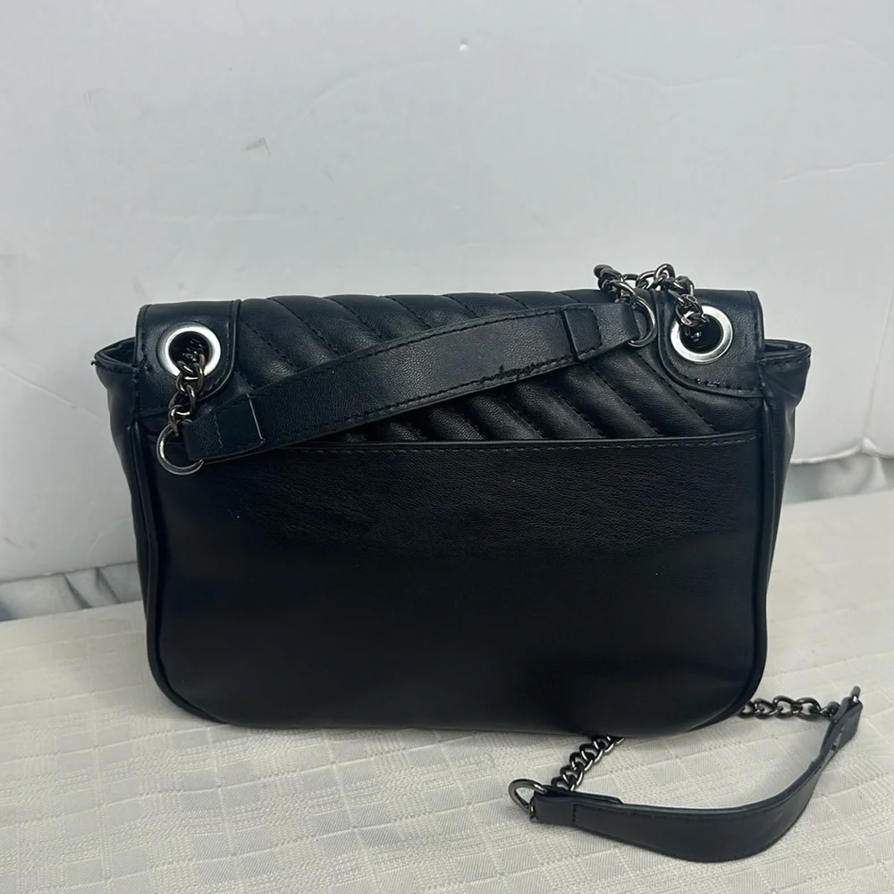Badgley Mischka Quilted Leather Crossbody Bag